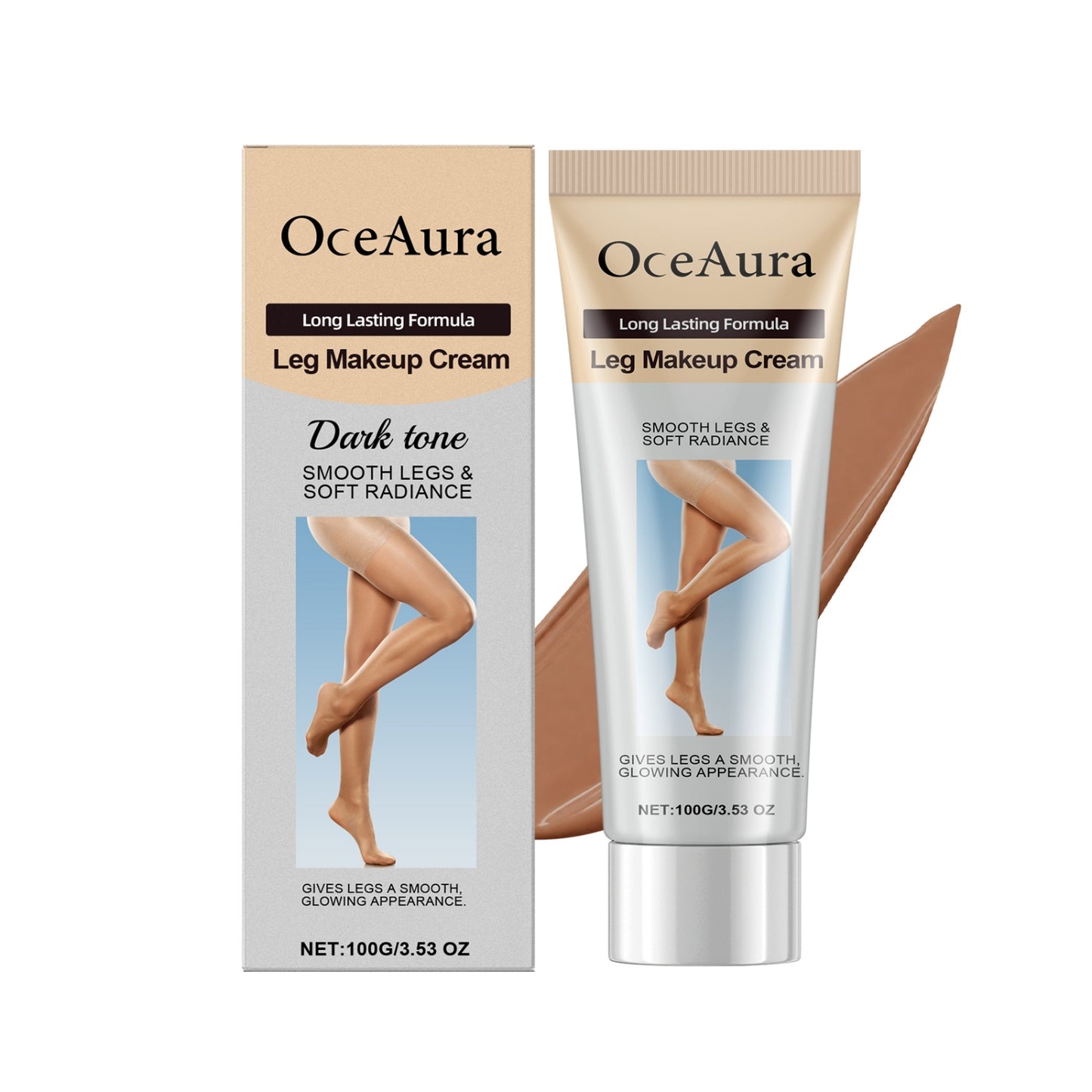 Medium Skin Tone Leg Makeup Cream - Natural & Dark Shades for Body Coverage