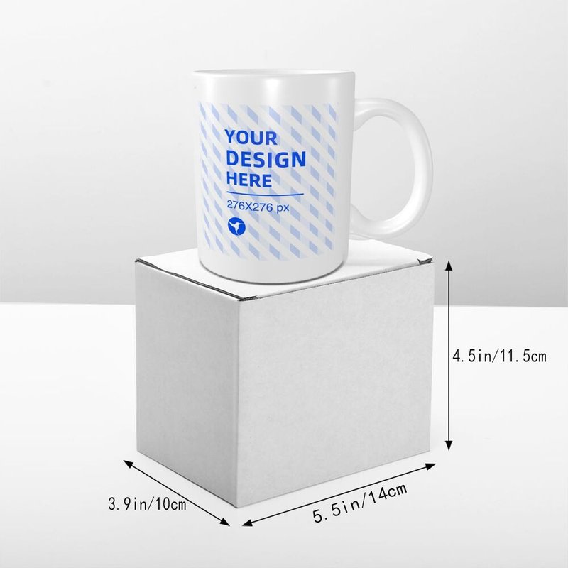 Eco-friendly Ceramic Comfort Handle Mug – White, One Size