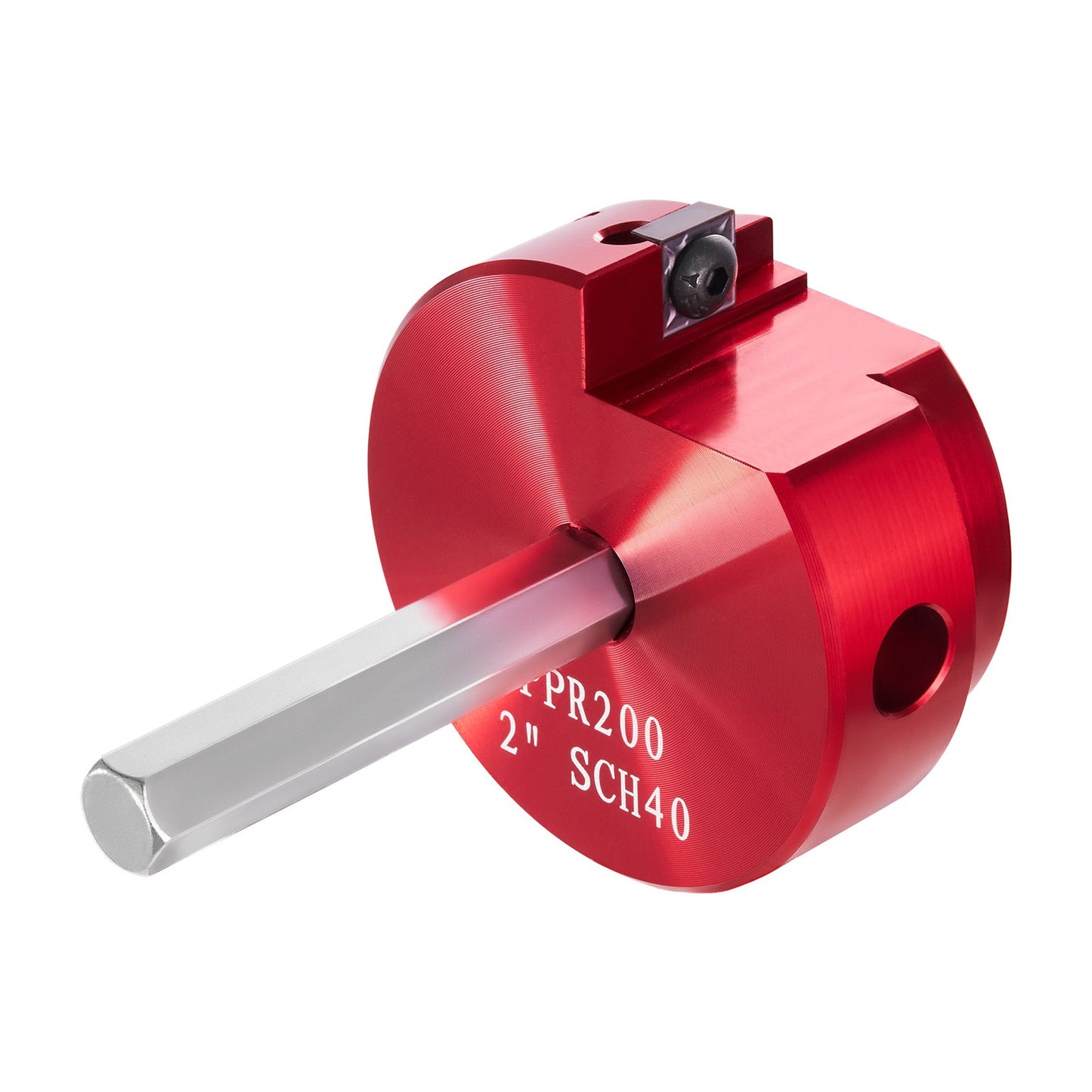 PVC Pipe Reamer Tool - Aluminum Alloy for SCH 40 - Red