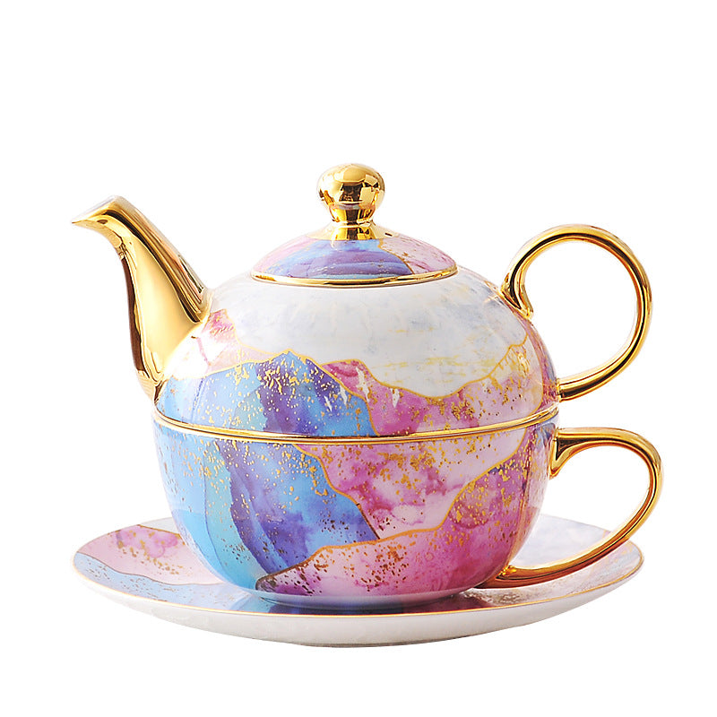European Fashion Ceramic Pot Set - Gold Finish for Home & Garden