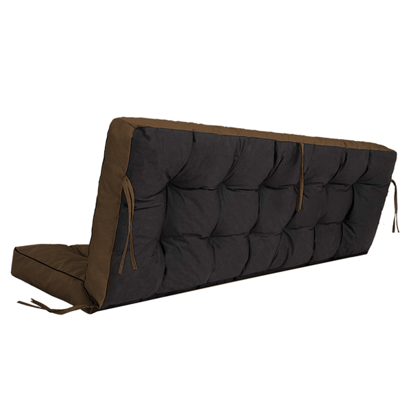 Outdoor Swing Cushions 70 Inch Waterproof 4-Inch Thick Replacement Seat with Backrest & Ties for Patio Garden