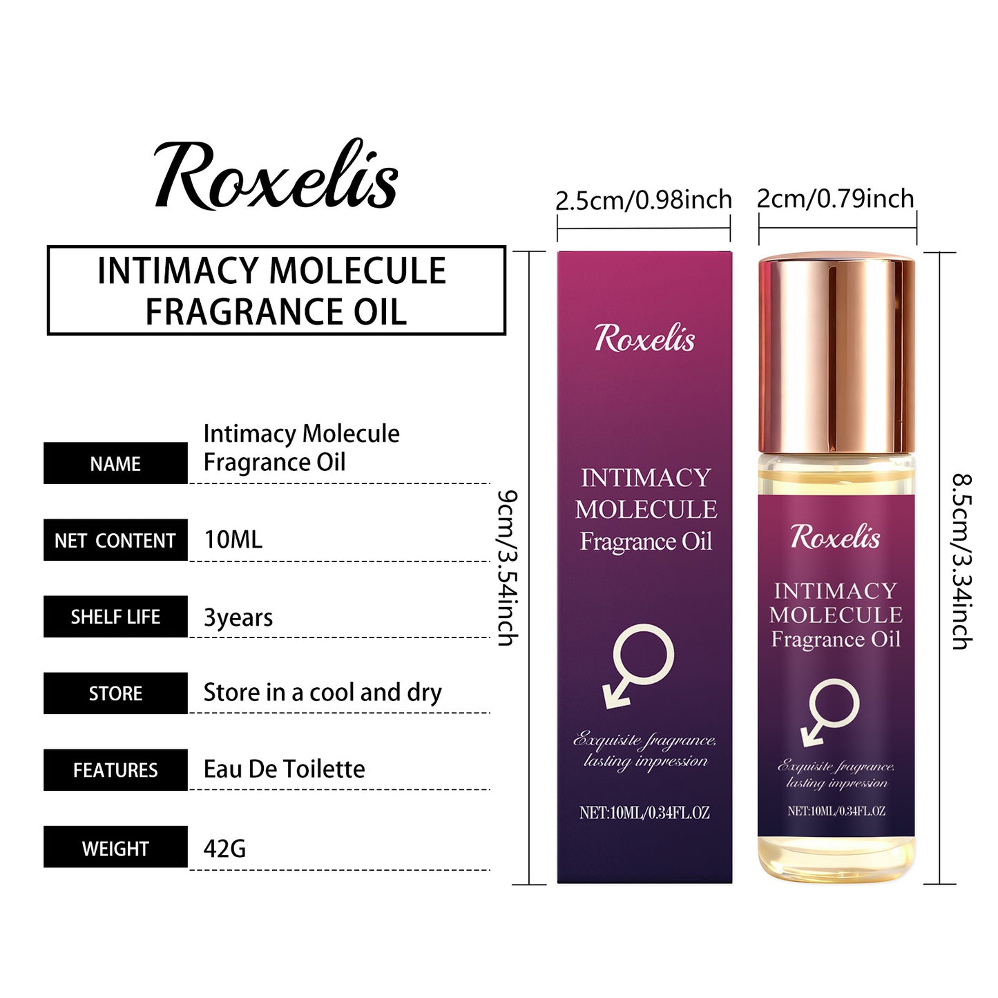 Floral Fragrance Oil for Women - 10ml Roll-On Perfume Oil