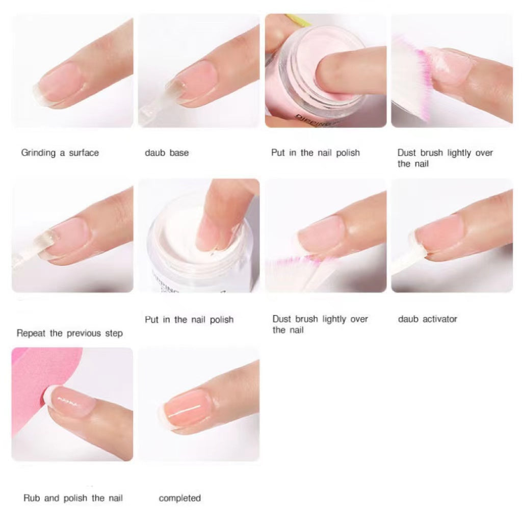 Nail Art Infiltrating Powder Tool Set