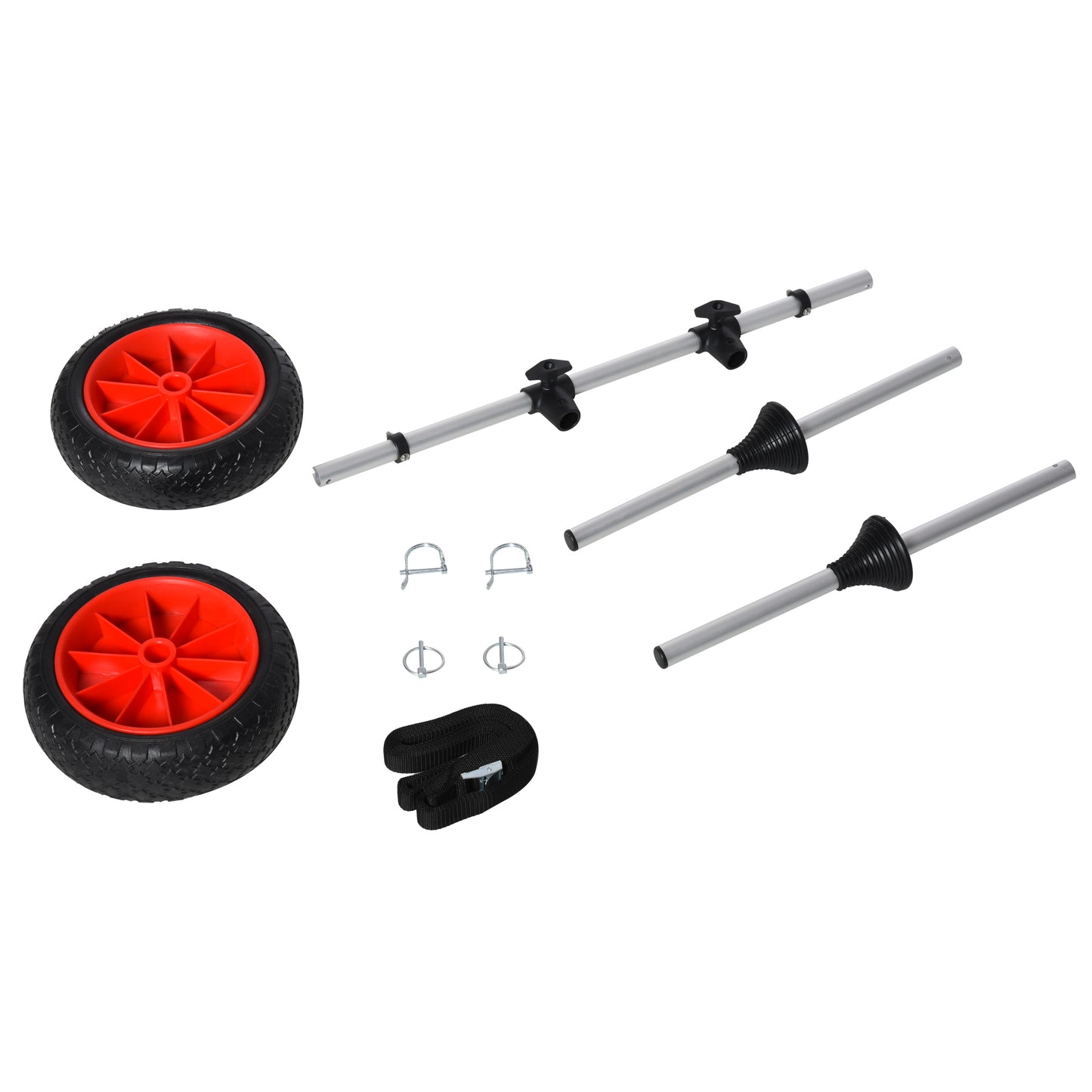 Kayak Cart with Adjustable Width Crossbar & Large Tires