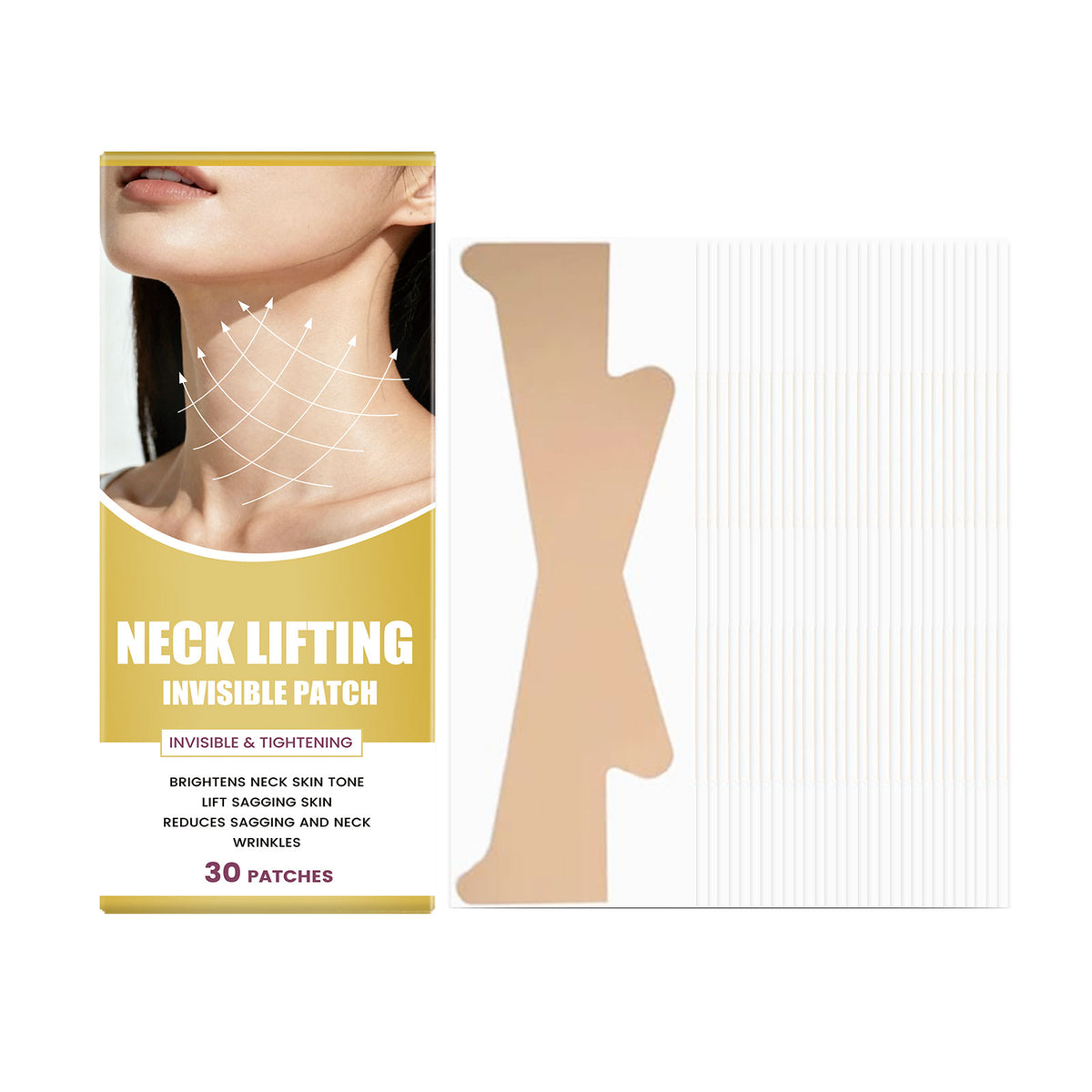 Neck Lifting Invisible Skin Patch - 30 Patches for Neck Rejuvenation