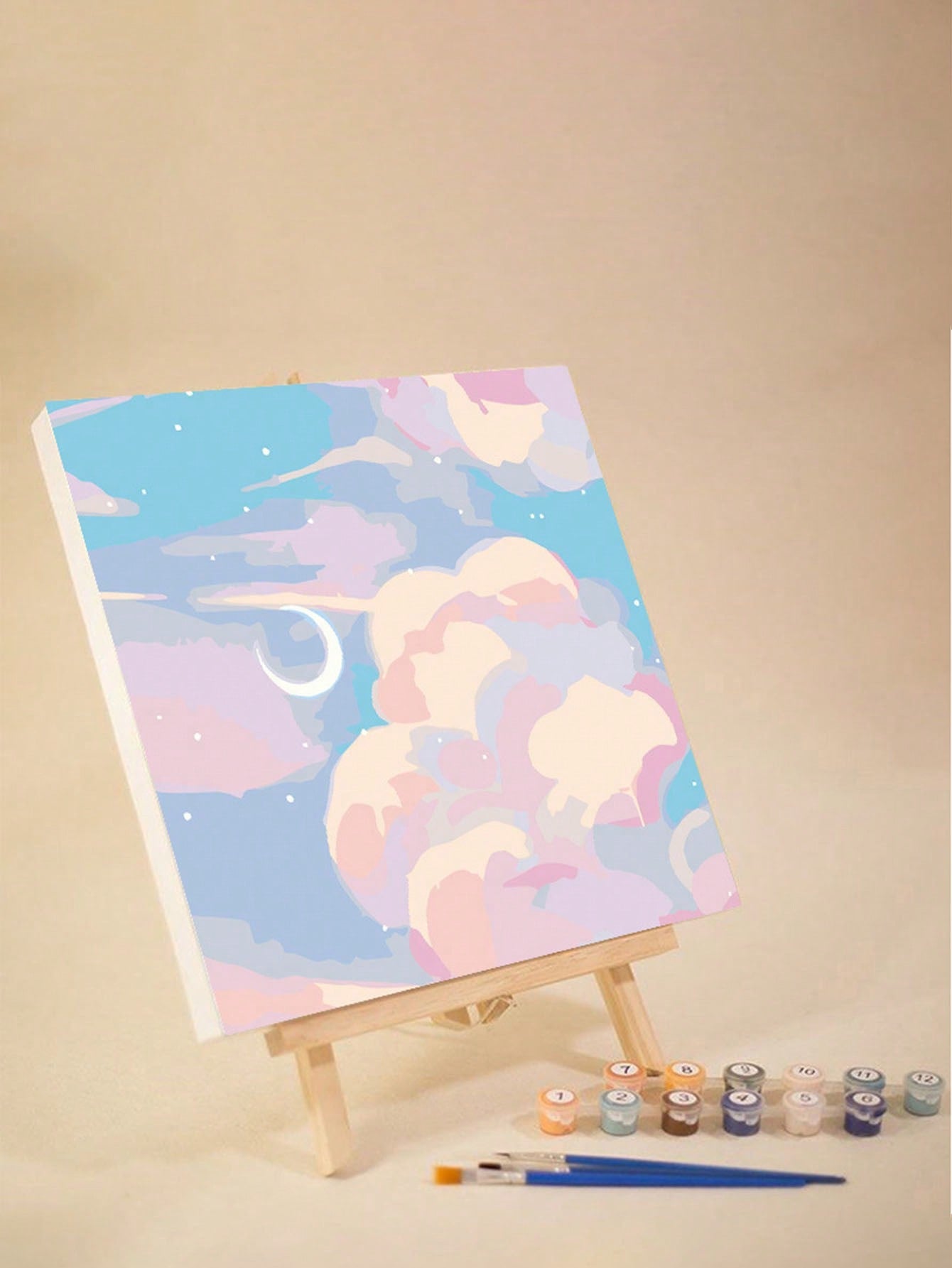 DIY Digital Oil Painting Sunset Tulips 30cm Wall Art Pack