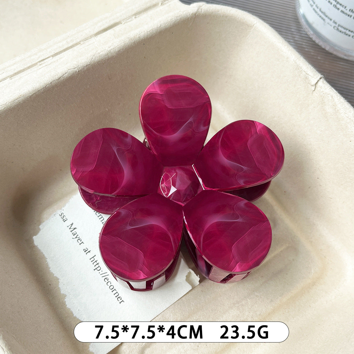 Large Floral Hair Clip for Women - Handmade Korean Style Hair Accessories with Variations