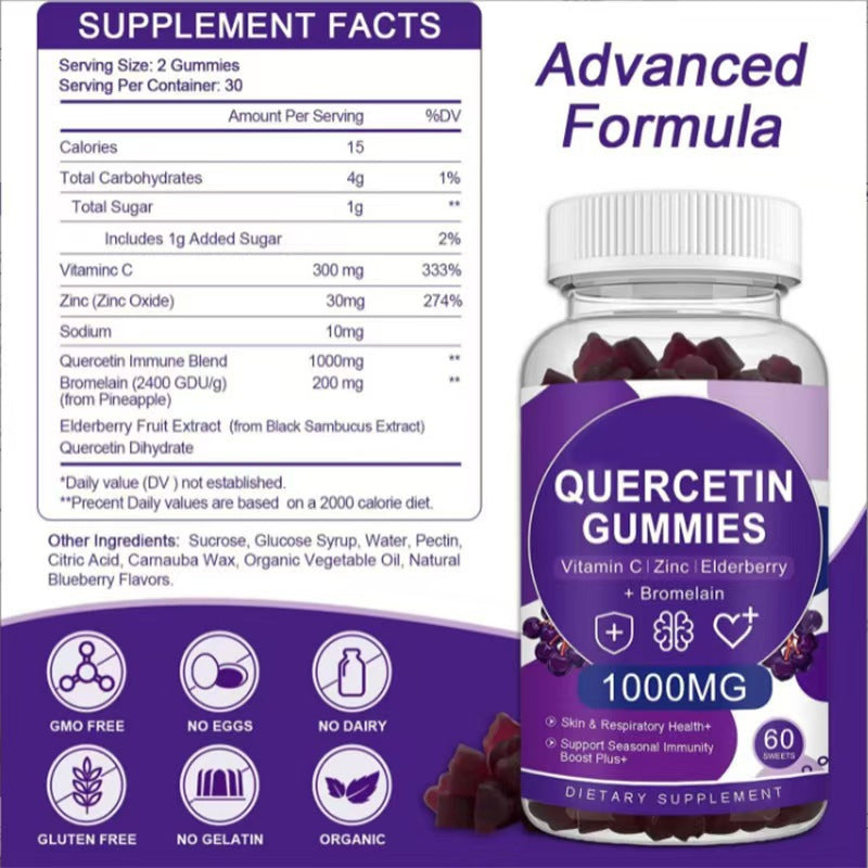 Quercetin Gummies 60 Tablets