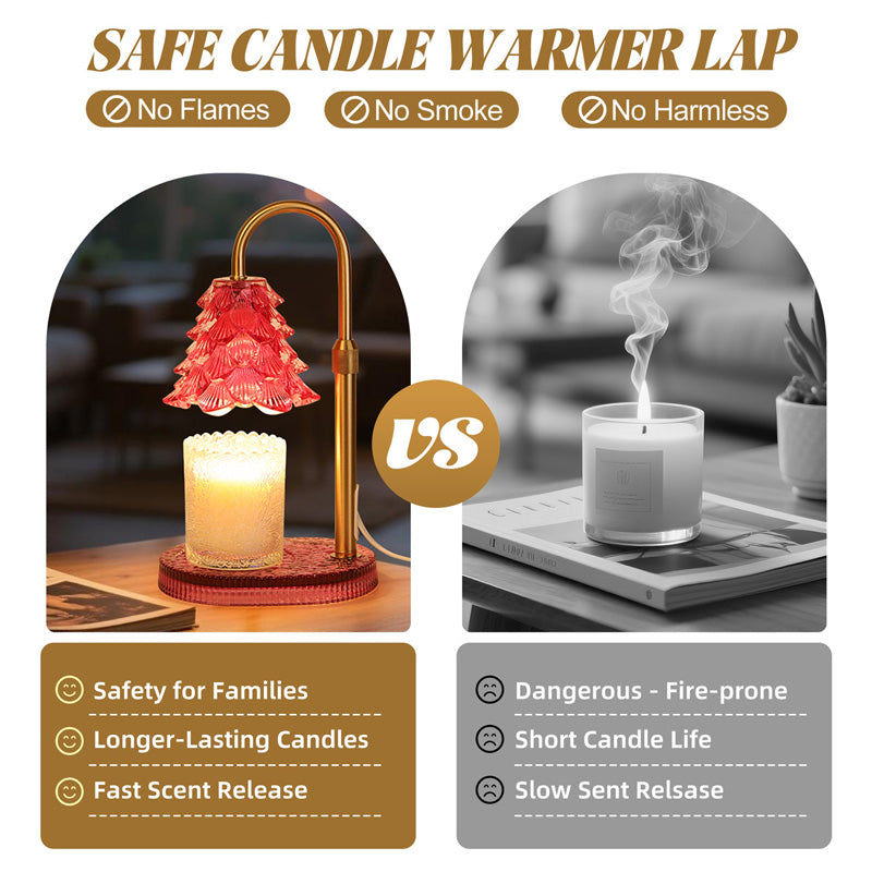 Candle Warmer Lamp with Timer & Dimmer - Adjustable Wax Melt Lamp