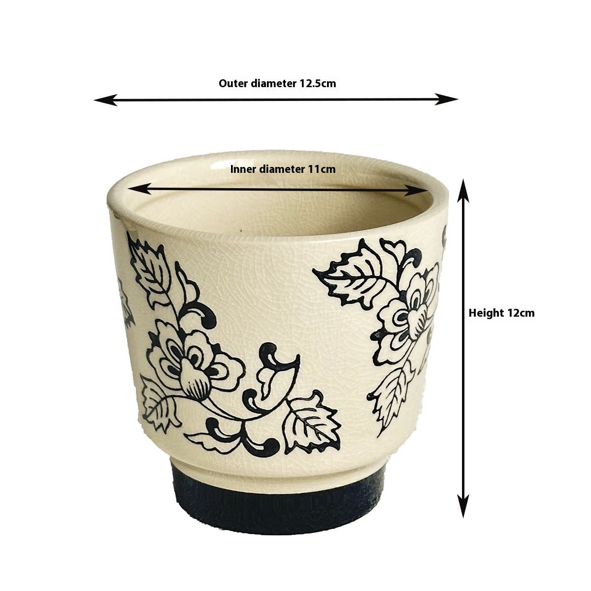 Ceramic Flower Pot for Home & Garden - Decorative Plant Container, Various Styles