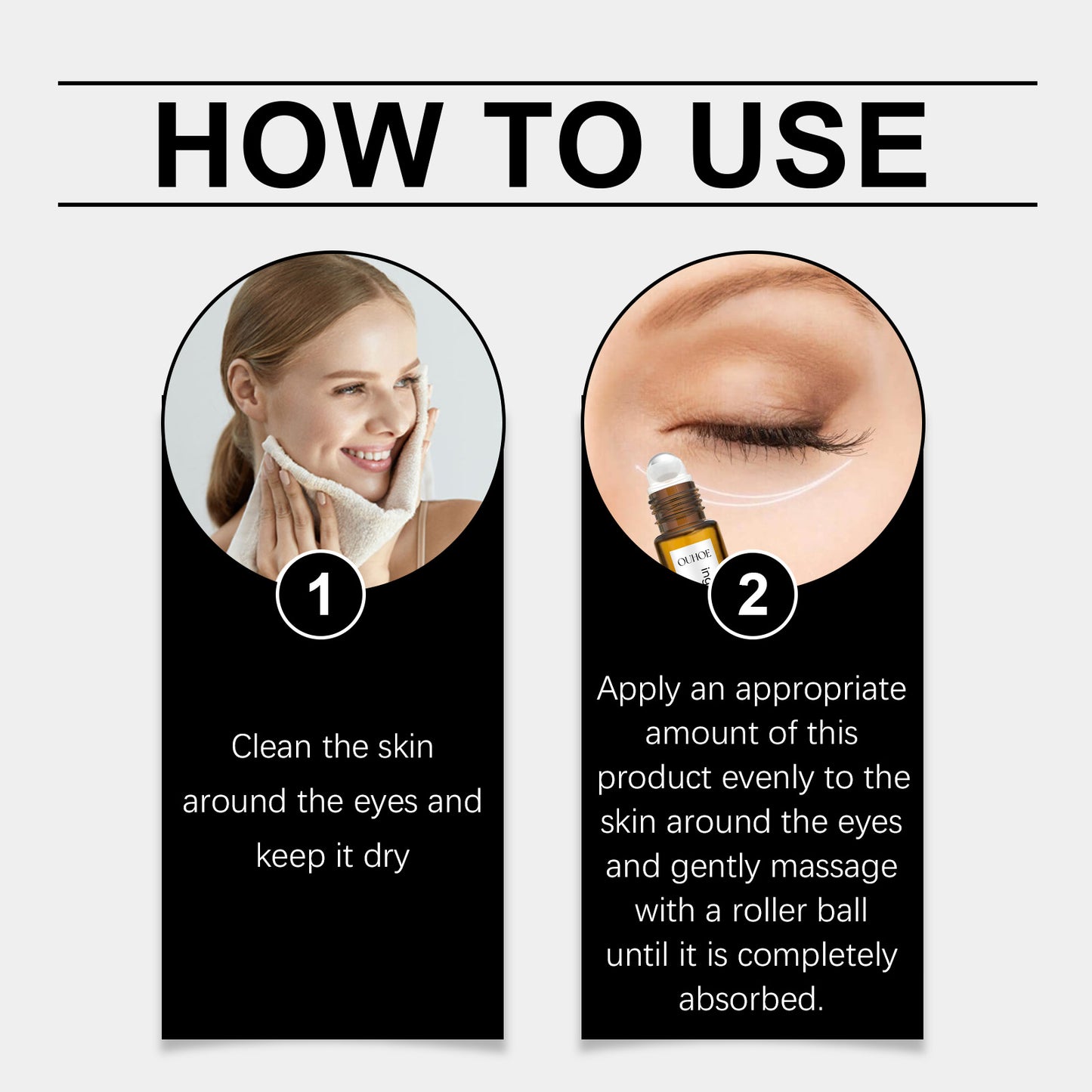 Castor Oil Eye Roller for Dark Circles, Fine Lines & Eye Skin Firming