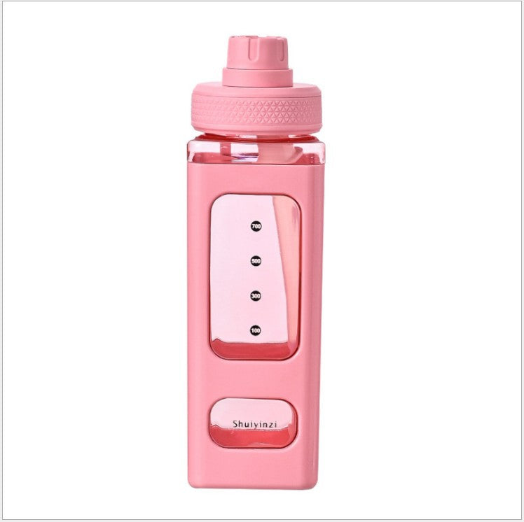 Reusable Water Bottle with Leak-Proof Seal - 601-700ml Portable Drink Cup