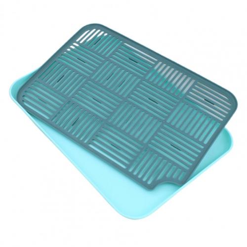 Double-Layer Portable Fruit Tray with Removable Grid for Kitchen and Dining