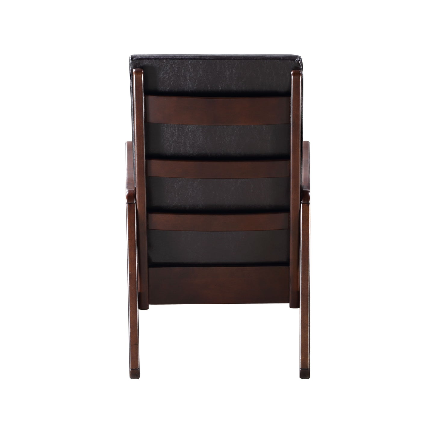 Dark Brown Synthetic Leather Rocking Chair - Raina