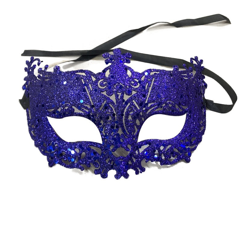 Gold Half Face Mask for Parties and Costumes - Bright Gold, Free Size