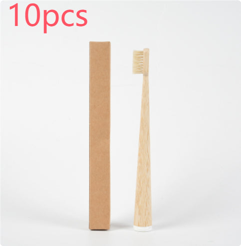 Eco-Friendly Bamboo Toothbrush with Pig & Horse Hair - Degradable & Soft