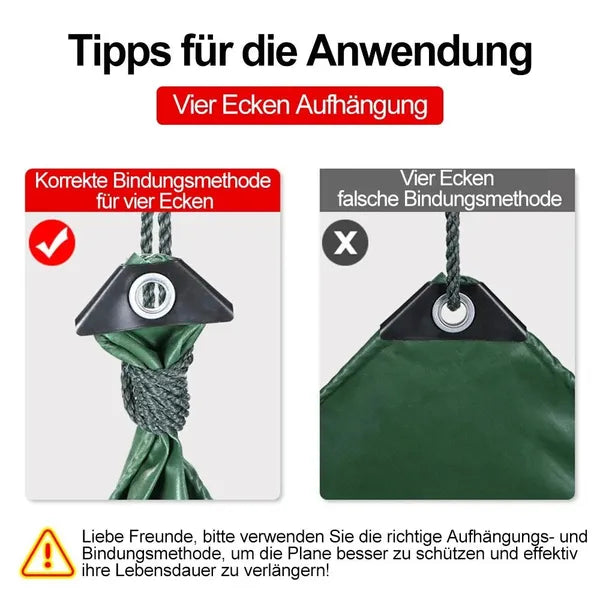 Heavy-Duty Waterproof UV-Resistant PE Tarpaulin 5x6m All-Weather Cover