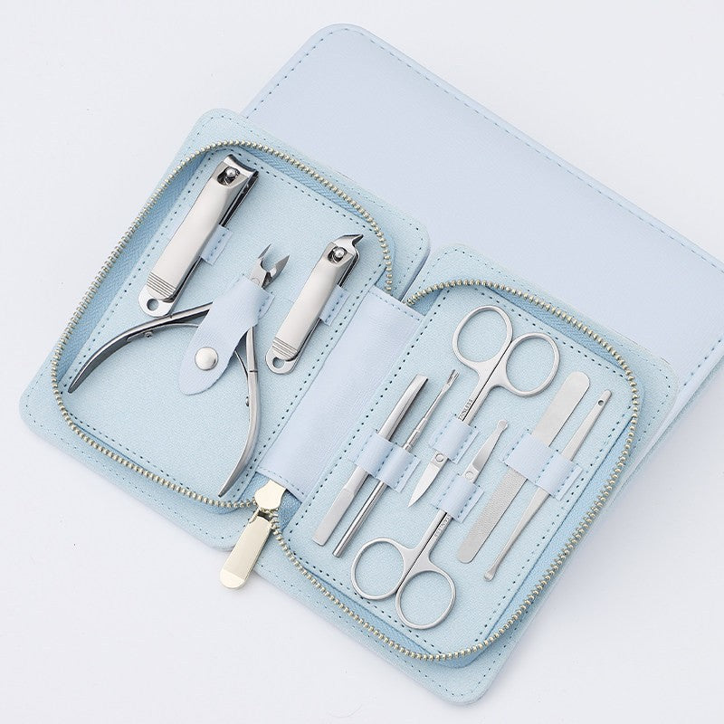9-Piece Nail Clipper Set, Stainless Steel Manicure Kit