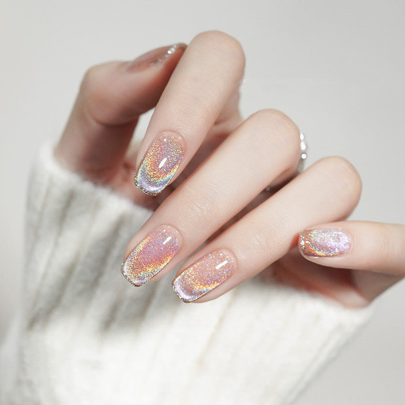 Colorful Laser Cat Eye Nail Polish Set - UV Gel & Acrylic Compatible