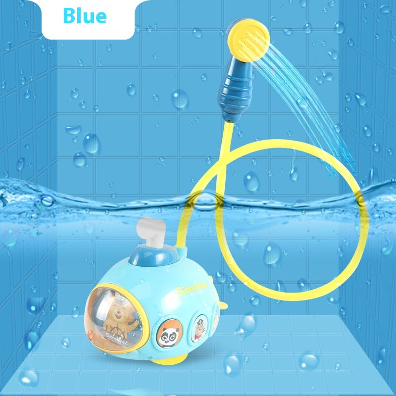 Electric Bath Water Spray Toy Submarine Water Play Accessory