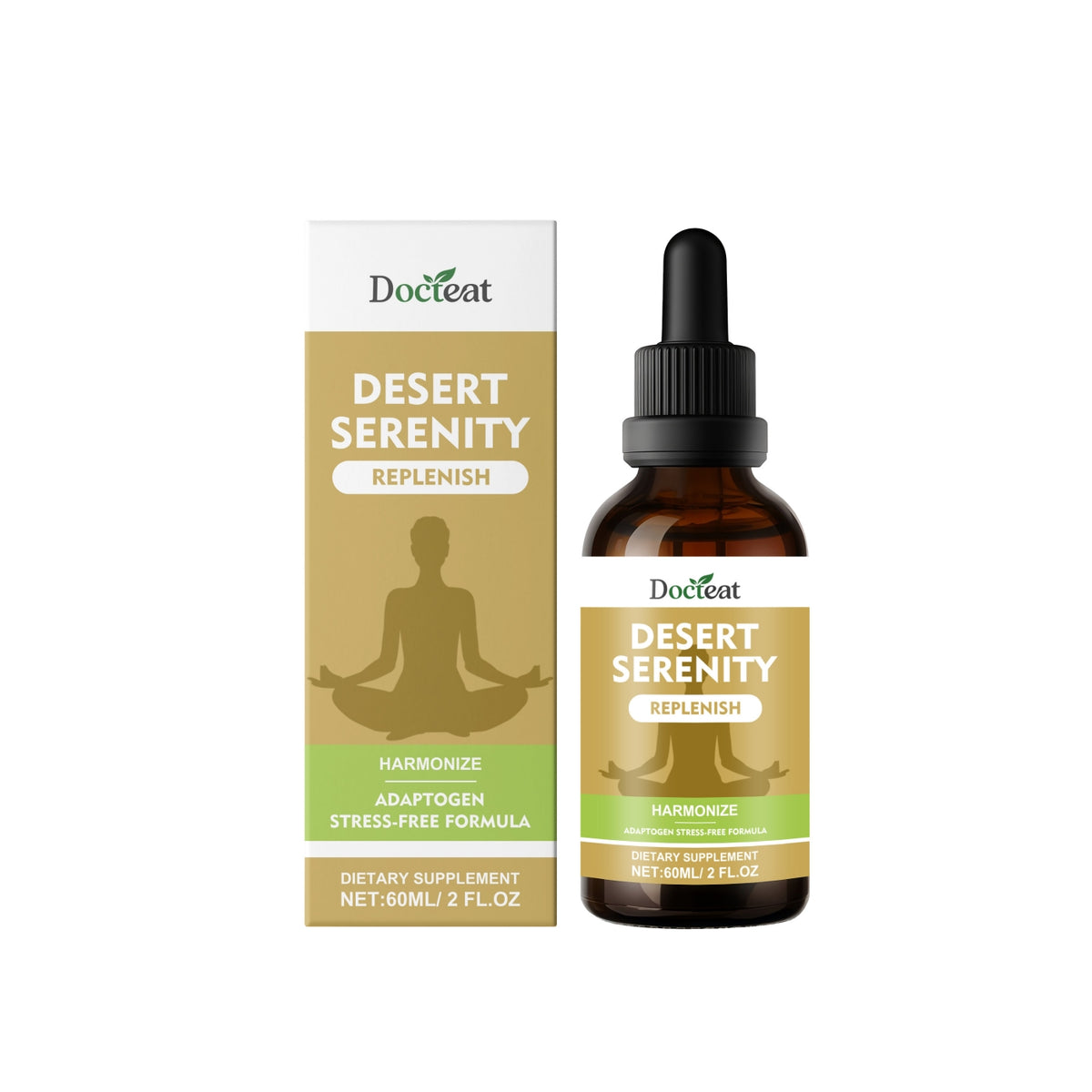 Dietary Supplement with Ginseng & Adaptogens - 60ml Liquid Extract