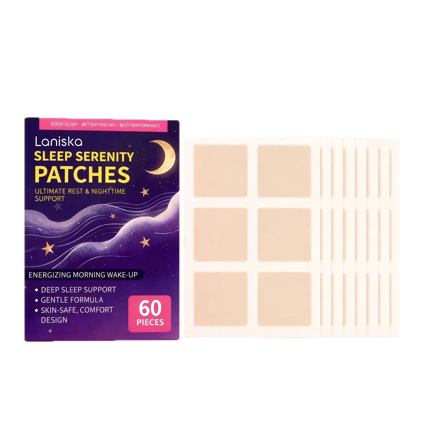 Sleep-Enhancing Sleep Patch 60pcs - Natural Relaxation Aid for Better Rest