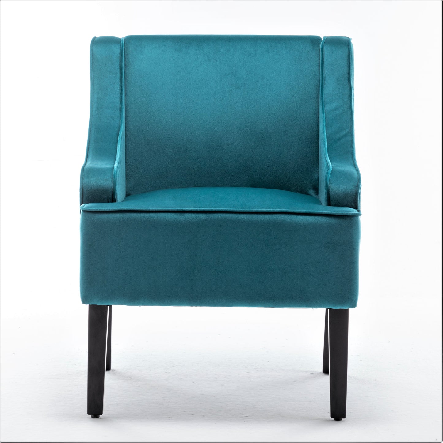 Versatile Upholstered Side Chair, Solid Wood Frame With Recessed