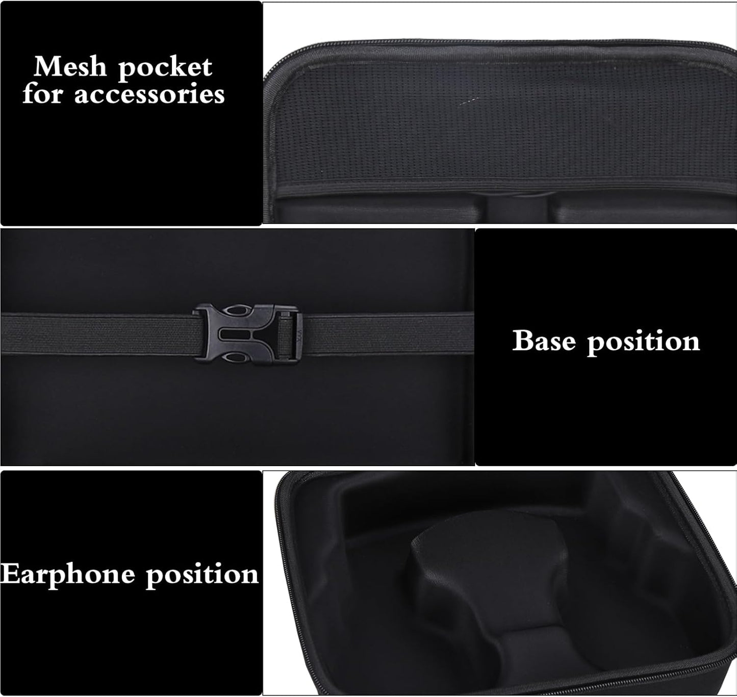 Aproca Portable Hard Protective Case, Compatible with Logitech G Astro A50 X/Astro Gaming A50 Wireless Dolby Gaming Headset (Black)