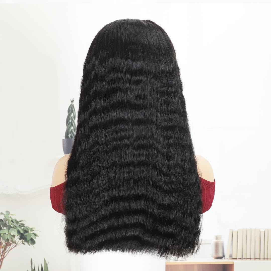 Karlami 20 Inch Wear and Go Glueless Bob Wig Human Hair Pre Plucked Pre Cut 180% Density 5x5 HD Transparent Lace Front Wigs Human Hair for Black Women Super Wave Bob Wig Human Hair