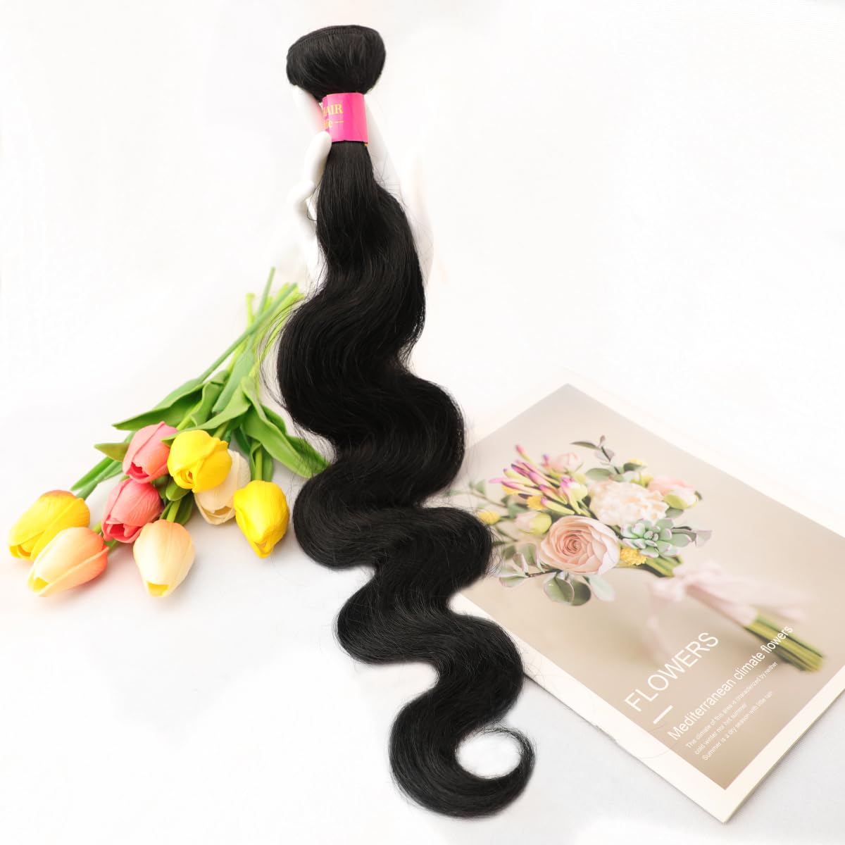 30 Inch Bundles Human Hair Body Wave 12A Brazilian Virgin Human Hair 1 Bundle 100% Unprocessed Quick Weave Hair Extensions Natural Black