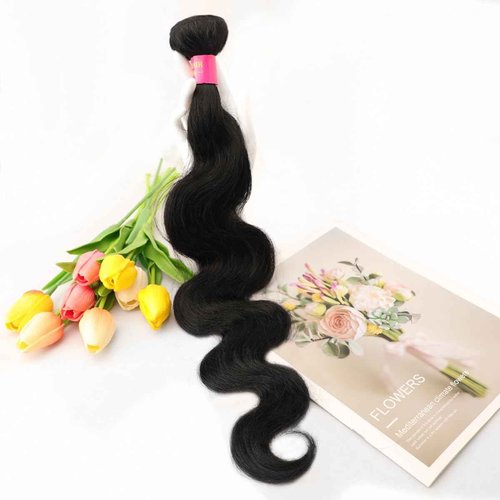 30 Inch Bundles Human Hair Body Wave 12A Brazilian Virgin Human Hair 1 Bundle 100% Unprocessed Quick Weave Hair Extensions Natural Black