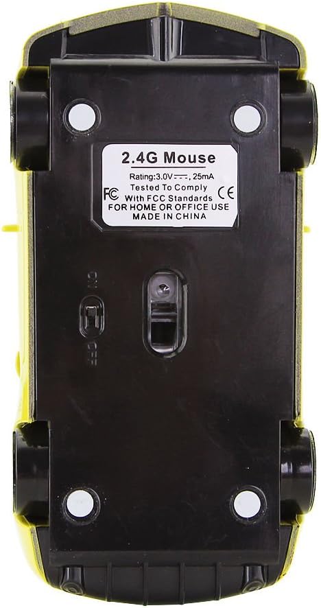 2.4Ghz Wireless Car Shape Mouse 3D Optical Gaming Mice USB Mini Receiver for PC Laptop Computer