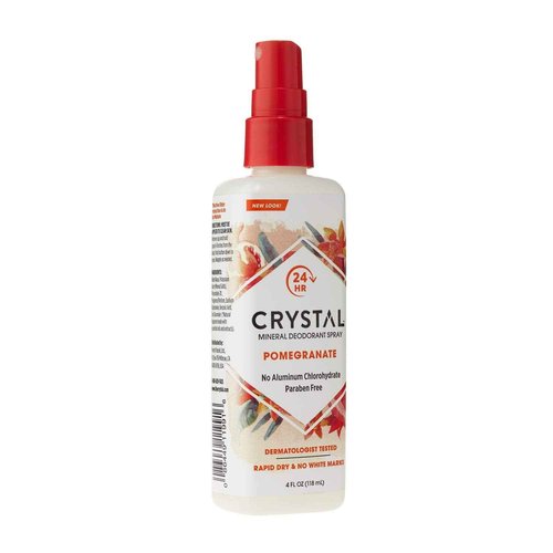 Crystal Mineral Deodorant Spray, Pomegranate, 4.0 oz (Pack of 12)