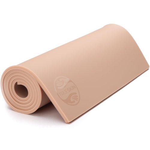 TrueSkin Platinum Silicone Tattoo Practice Skin - 12" x 36" Canvas - Super Thick (4-5mm) - Trade Show Quality - Fake Skin for Tattooing