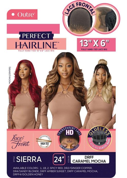 Outre Lace Front Wig - Perfect Hair Line 13X6 - Sierra (DRFF CARAMEL MOCHA)