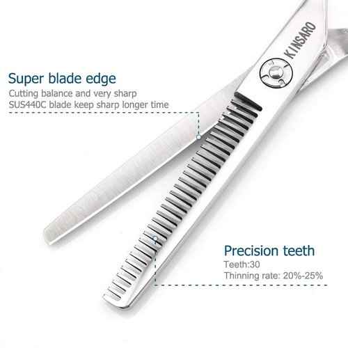 6 INCH Hair Cutting Scissors and 6 INCH Hair Thinning Scissors Barber Shears 440C Kinsaro