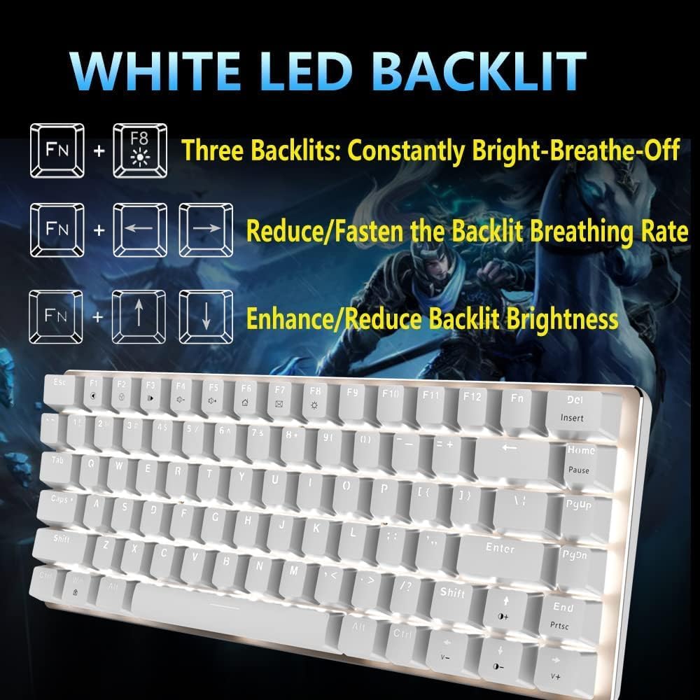 ZIYOU LANG Gaming Keyboard and Mouse and Mouse Pad,Wired Rainbow Backlit Mechanical Keyboard,Superlight RGB Gaming Mouse,12000DPI Optical Sensor,6 Programmable Buttons Mice for PC Gamers(White)