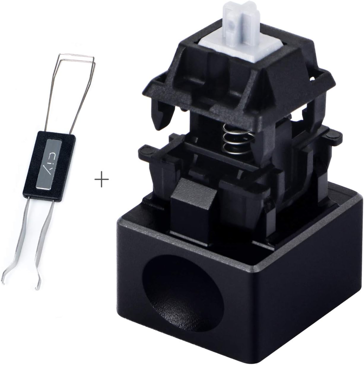 Aluminum Alloy Switch Opener with Keycap Puller for Cherry MX Switches – Orange