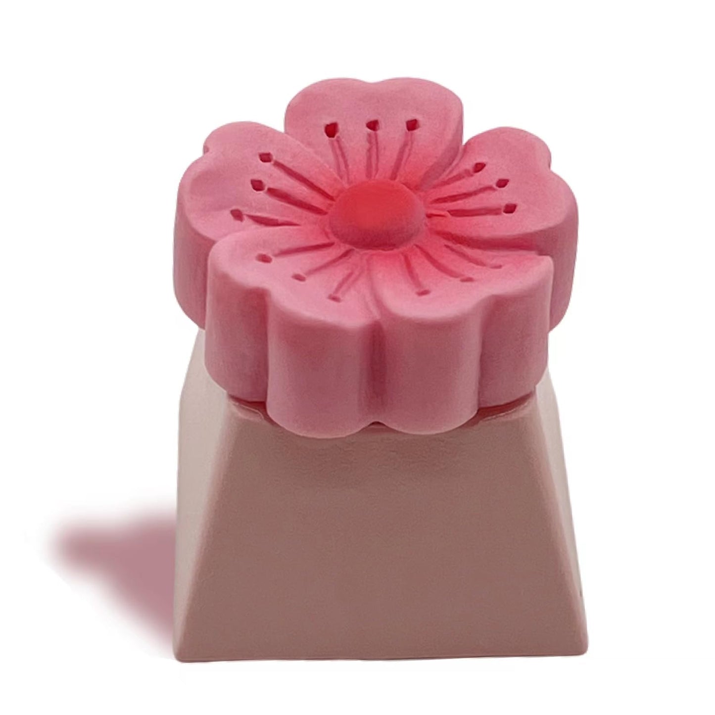ZMX Cute Flower Keycaps,Pink Cherry Blossom Custom ESC Keycaps Artisan Resin Keycap for MX Switches Mechanical Gaming Keyboard OEM Profile R4 Height Personalized 3D Single Keycap (01)