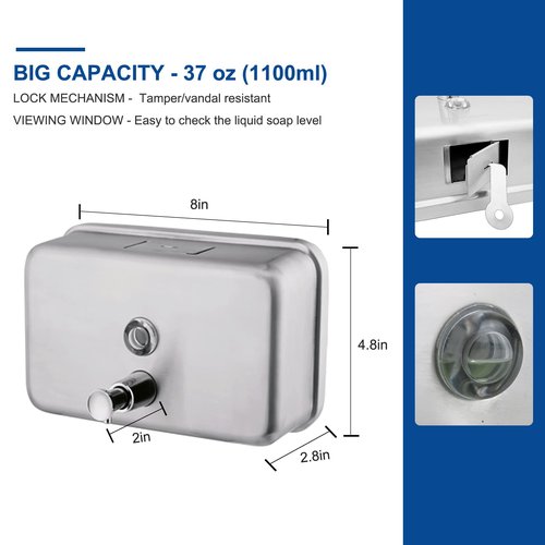 VANNSOO Commercial Soap Dispenser and Paper Towel Dispenser Bundle