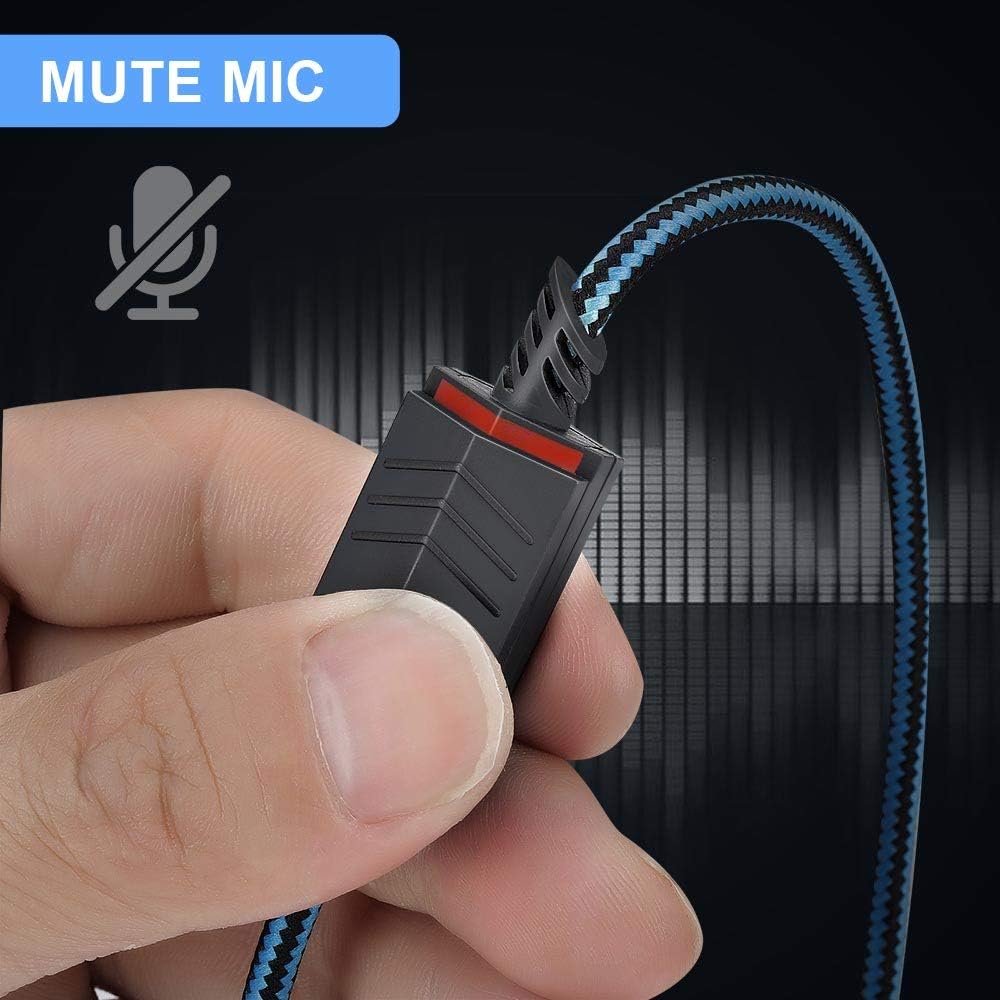 2.0M Replacement Audio Cable Compatible with Astro A40 A40TR Gaming Headset, Inline Mute Wire and No Volume Control Cord (Nylone Cord)