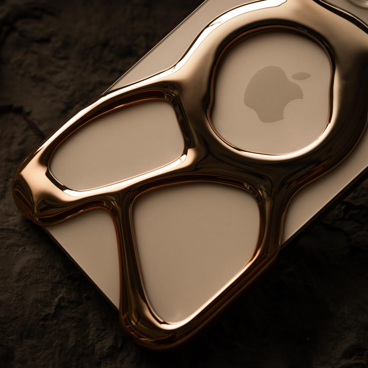 Angry miao Emptiness Phone Case for iPhone 16 Pro Max (Only),MagSafe Compatible 22g Lightweight,Heat Dissipating Ample Protection,(Desert Gold)