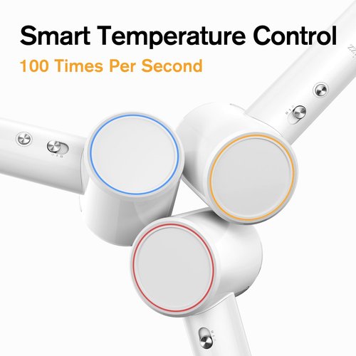 Rizz Hair Dryer, 110000 RPM High Speed Blow Dryer for Women, 150 Million Negative Ions&Thermo-Control with Cool Shot Button,Lightweight&Fast Drying Low Noise with Magnetic Concentrator Nozzle (White)