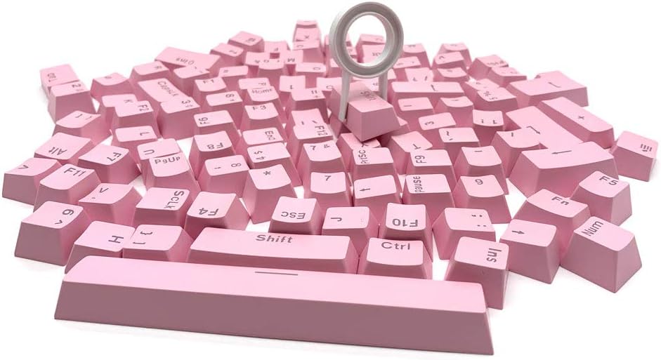 104 Keycaps for Mechanical Keyboard Compatible with MX Switches Doubleshot Support Led Lighting Keycaps OEM Profile for DIY Gaming Mechanical Keyboard 104 Ansi