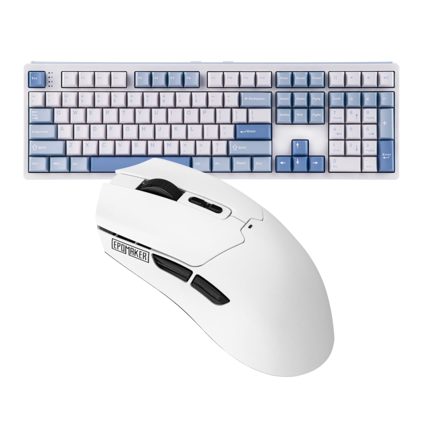 EPOMAKER TH108 Full Size Mechanical Keyboard+Click Lite Wireless Gaming Mouse