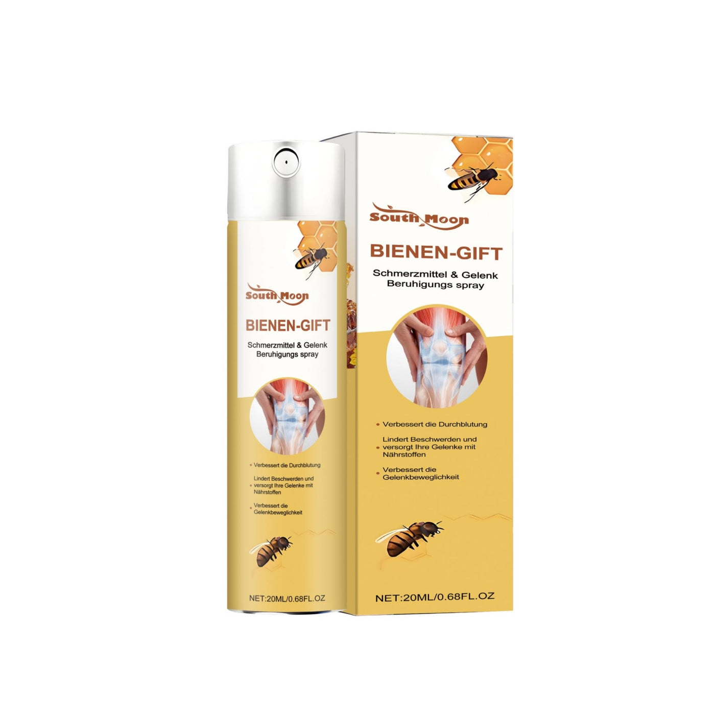 Joint Soothing Spray with Menthol and Bee Venom - 20ML Pain Relief for Joints