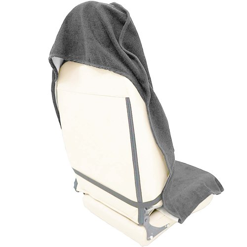 LoyaGour Car Seat Cover Protector Front Seats,for Gym Workout,Running,Swimming,Beach and Hiking,Waterproof Sweat Towel Bucket Seat Covers for Cars SUV Trucks (Grey, 1Pcs)