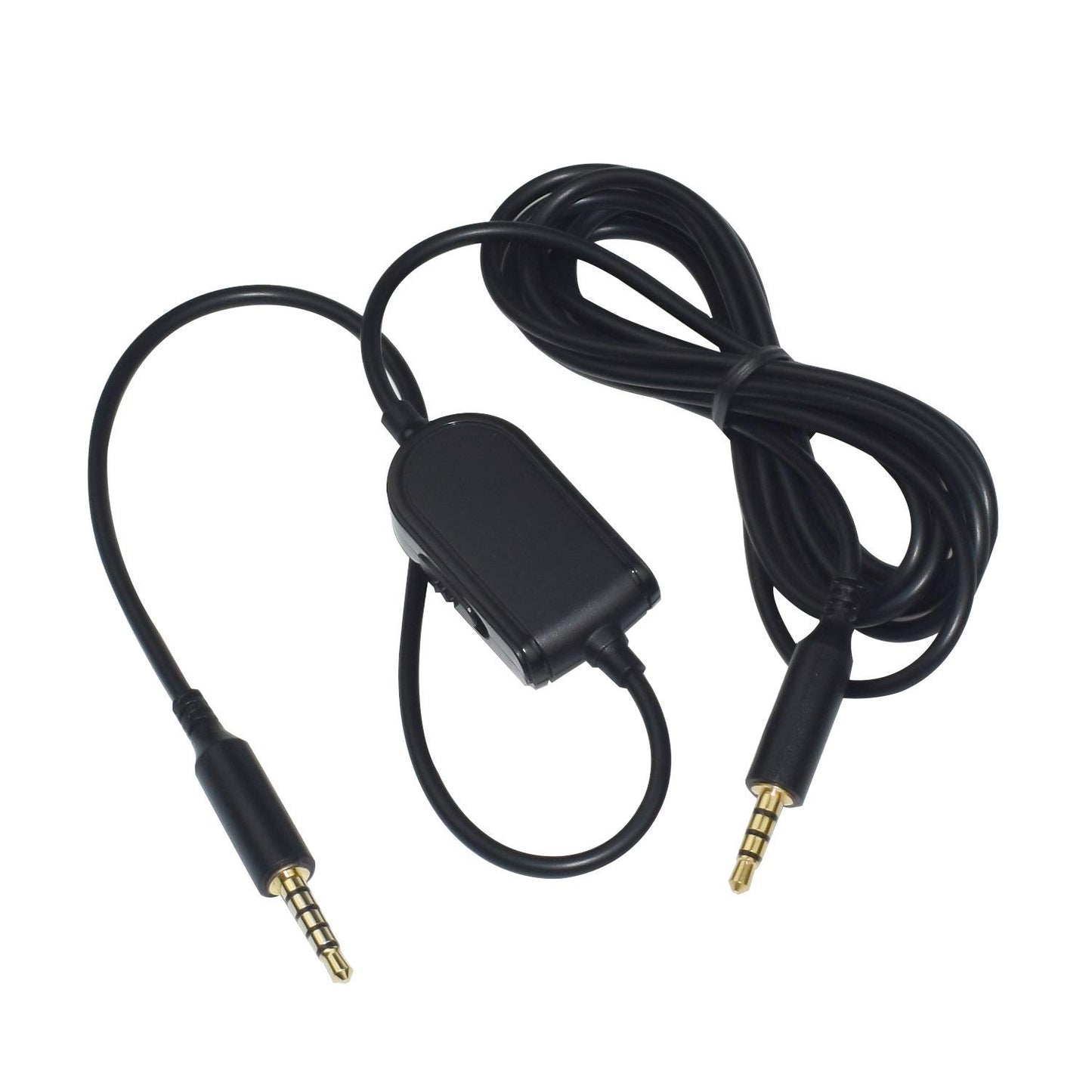 A40 Inline Mute/Volume Control Audio Cable Cord Lead Compatible with Logitech G633 G933 and Astro A10 A40 A30 A50 Gaming Headsets (Black)