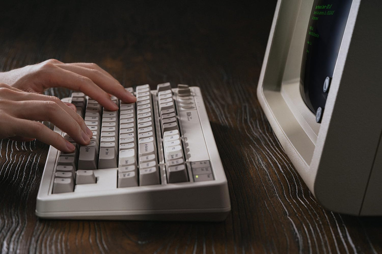 8BitDo Retro Mechanical Keyboard, Bluetooth/2.4G/USB-C Hot Swappable Gaming Keyboard with 87 Keys, Dual Super Buttons and Super Stick for Windows and Android - C64 Edition