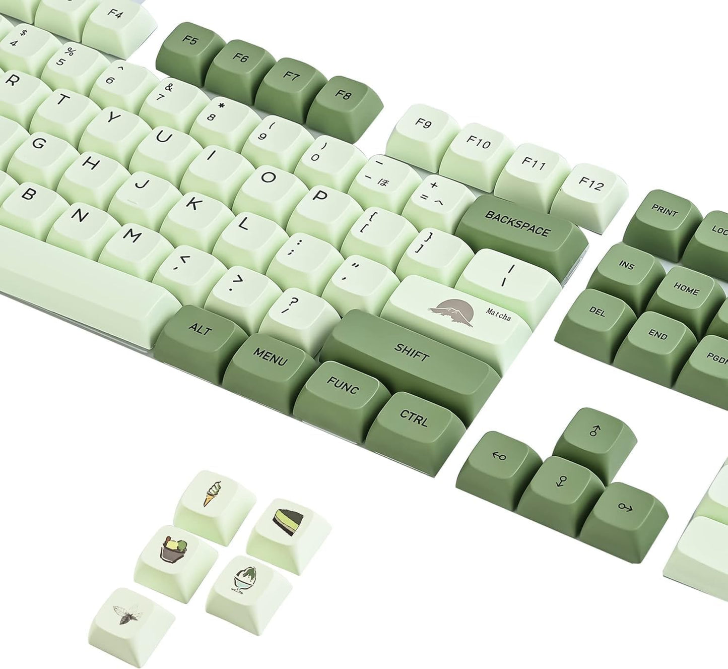 61 PBT Game keycap, 60% Backlight with Key Puller OEM Configuration American Layout, 87/104 Mechanical Keyboard (no Keyboard) (Ahris)